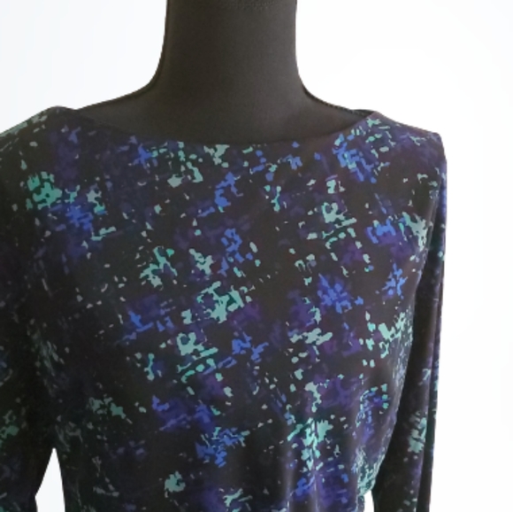 JONES STUDIO SPRING READY BODY-HUGGING MIDI DRESS WITH 3/4 SLEEVES ( SIZE 12) - Picture 1 of 5